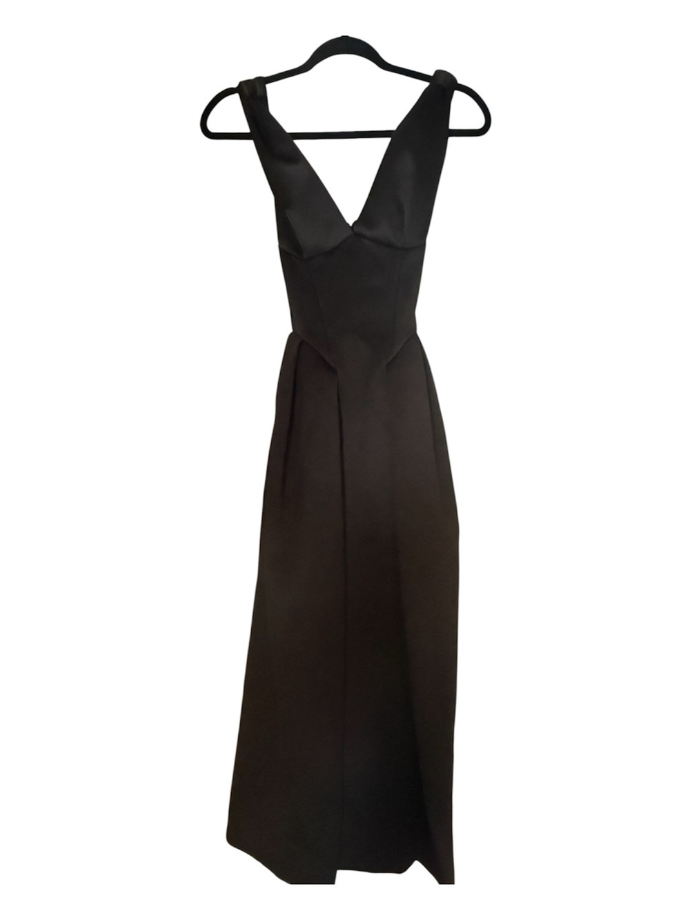 House of CB Paloma Satin Black Dress XS Large Cup - Picture 5 of 6